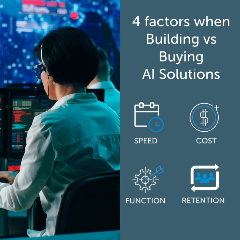 4 key factors for building or buying AI solutions