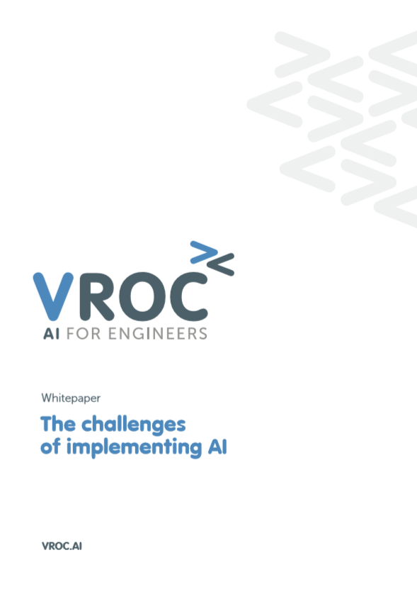 Cover page the challenges of implementing AI whitepaper