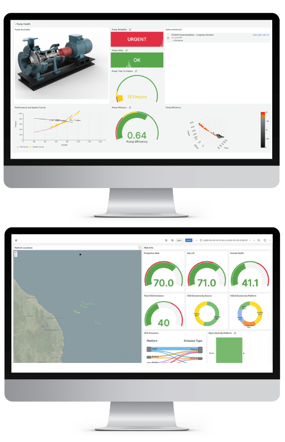 Industrial enterprise AI asset intelligence dashboards